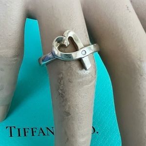 🔴Authentic Vintage TIFFANY & CO Paloma Picasso Diamond Sterling Silver Ring🔴